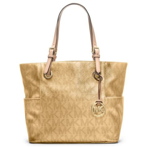 michael kors gold handbag is for regular use|Michael Kors gold tote bag.